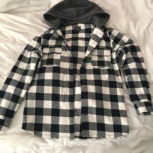Empyre hooded flannel jacket